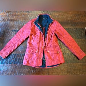 Barbour Cavalry Polarquilt Jacket - Red/Black